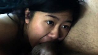 Asian gf sucks like a pro