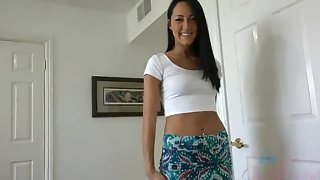 Fetching dusky Sabrina Banks is making dude cum