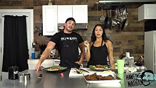 Cooking battle with Vanessa Skye