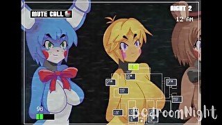 Five Nights In Anime and Bonnie's delicious breasts