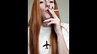 Smoking girl