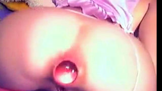 Webcam girl glass ball in ass & prolapse 5