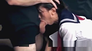 Submissive Asian teen 18+ Stuffed In The Cute Mouth