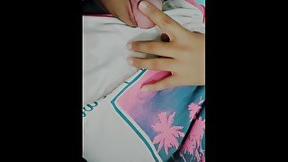 Horny ebony milf wakes up horny and needs to masturbate to get the urge