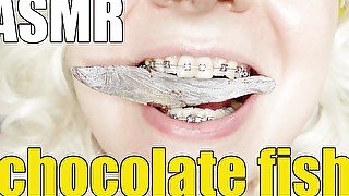 Eating in braces food fetish chocolate