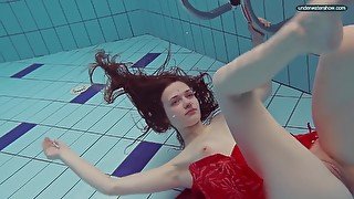 Libuse underwater babe naked body