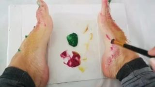 Feet Painting to satisfy your Foot Fetish