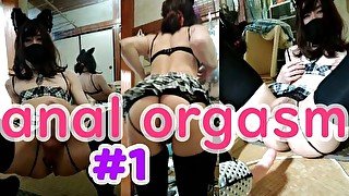 【えろコス女装】ピストンマシンでアナル調教　prat1 anal japanese machine crossdress