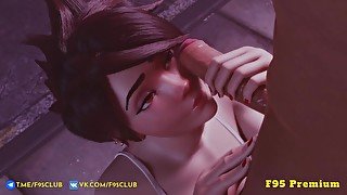 Tracer makes an awesome blowjob (Sex overwatch)