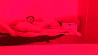 03 masturbating in my bed enjoying a huge dildo anal destruction