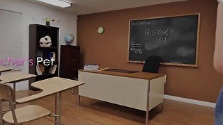 PASSION-HD Blonde Seduces Big Dick Teacher