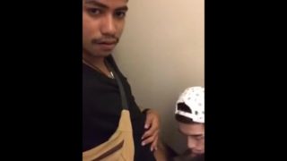 Hot Thai Boy Handjob in toilet