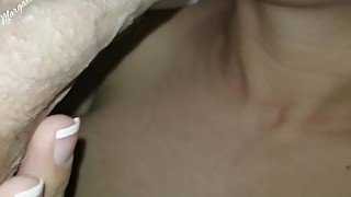 GAVE STEPMOM WAX AND MY HUGE WHITE COCK, EYE ROLLING ORGASM, OOPS.. FACIAL