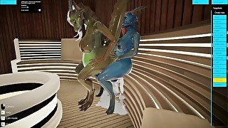 Furry Futa Dragon Hot Sauna Sex Yiffalicious