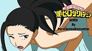 My Hero Academia Hentai - Momo Yaoyorozu is fucked by deku