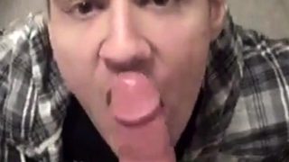 Sexy Blond Swallows HUGE Load of Cum