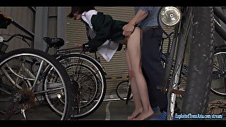 Jav Idol Nizumi Maika Gets In Bicycle Shed Really Cute teen 18+ Fucked Hard In Her Uniform