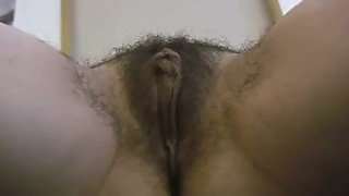 Her pussy is way too hairy that you don't wanna fuck her