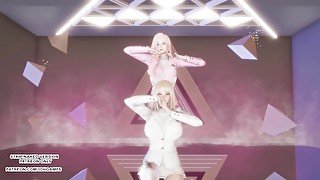 [MMD] Red Velvet - Naughty Ahri Seraphine Sexy Hot Kpop Dance League Of Legends 4K