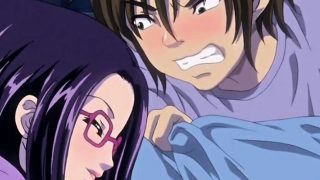 Lascive anime gets covered in cum