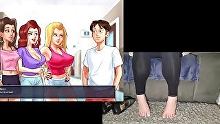 Summertime Saga episode 27 - Bailing out Roxxy's Mum (with heels and foot cam)