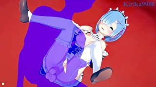 Rem and I have deep fucking in the bedroom. - Re:Zero Hentai