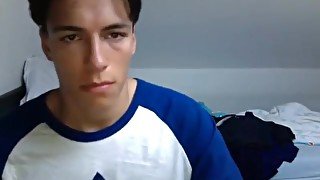 Hot Euro twink shows off his hot ass and body on cam with dick