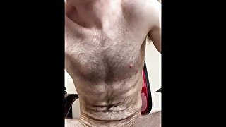 guy home from work horny for a blowjob