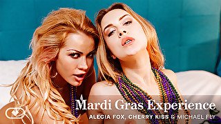 Alecia Fox, Cherry Kiss And Mardi Gras - Incredible Sex Clip Missionary Craziest Only Here