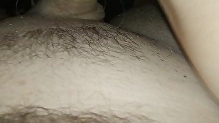 Amateur close up pussy fuck in fishnet and cum on pussy