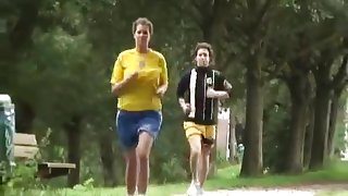 Dutch huge boob college girl gets sport lessons