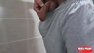 Pissing boy - uncircumcised cock