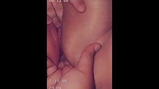 LESBIAN COUPLE : watch my wife fuck this pussy