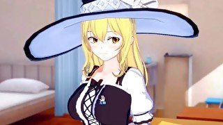 【エロゲーコイカツ！】東方 霧雨魔理沙3DCGアニメ動画(東方Project)[Hentai Game Koikatsu! Touhou Marisa Kirisame(Anime 3DCG Vide