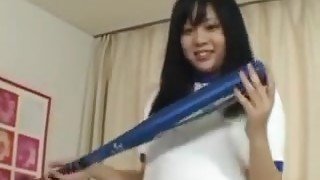 Rui Shows Off Slamming Her Pussy With Toys