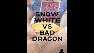 Snow White MILF plays with pussy and rides her bad dragon - Ima Siren