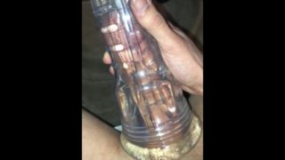 Fleshlight Ice Drains Teen Cock