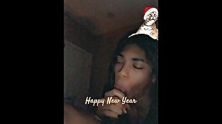 Tranny sucking bbc on new years