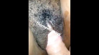 Horny white guy fucking sexy ebony Haitian MILF