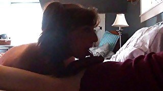 Petite Milf Swallows And Keeps Sucking