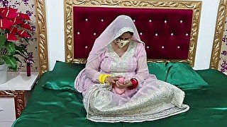 Amazing Hot Hindi Bride Sex with Dildo on Wedding Night