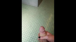 Wanking in University Bathrooms - Cumming on the Stall Walls