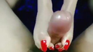 Chinese Femdom Footjob