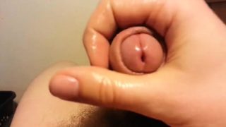 Danish Guy - Masturbating and cumming - Top view!