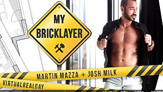 Martin Mazza & Josh Milk in My Bricklayer - SexLikeReal Gay