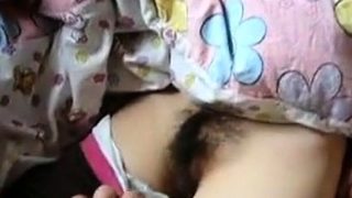 Hairy pussy fingering gf sucks pov