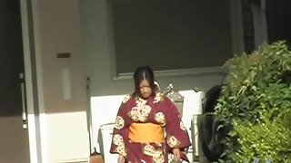 Teen Asian dressed in traditional clothes got boob sharked