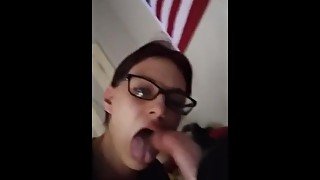 Homemade Throat Fuck Cum In Mouth