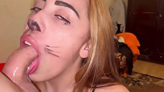 Throatfuck Sloppy Kitty Halloween Full Video On Raxxxbit