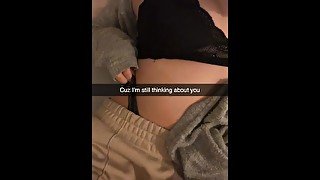 Guy cheats with Cheerleader on Snapchat